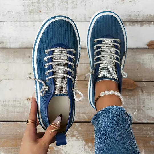 Solena | Dames modieuze sneakers | Oranje