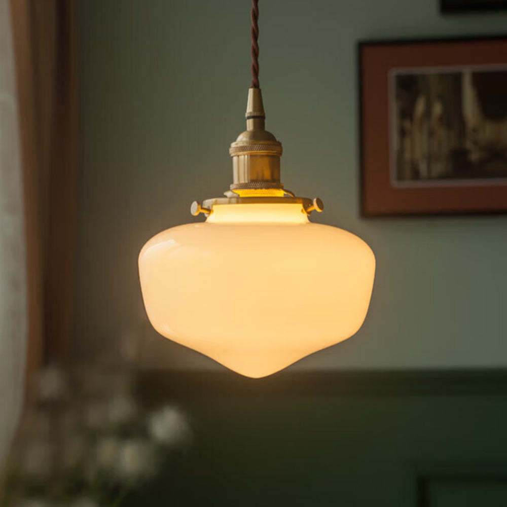 AurumLantaarn | Retro messing lantaarn hanglamp van glas | Goud