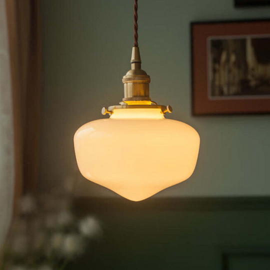 AurumLantaarn | Retro messing lantaarn hanglamp van glas | Goud