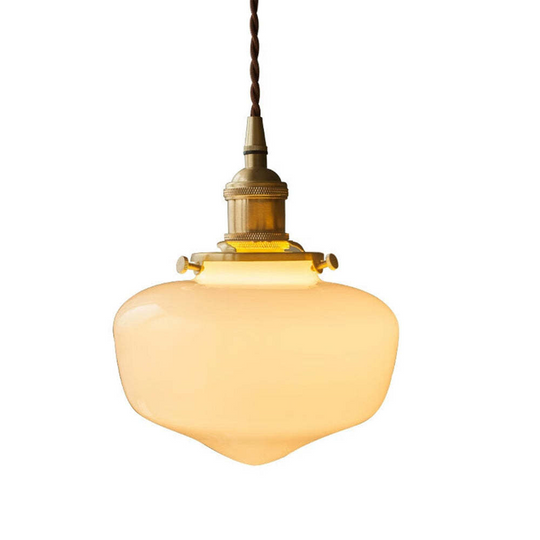 AurumLantaarn | Retro messing lantaarn hanglamp van glas | Goud