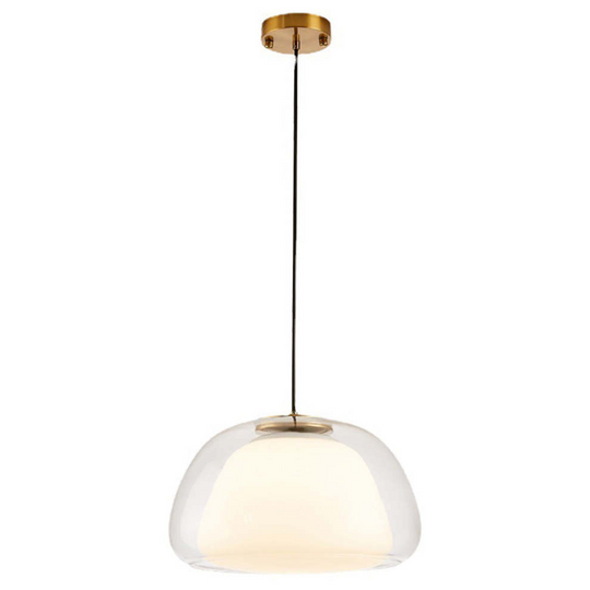 LumoGlas | Moderne melkglazen hanglamp | Grijs