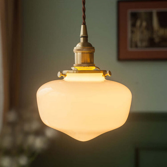 AurumLantaarn | Retro messing lantaarn hanglamp van glas | Goud