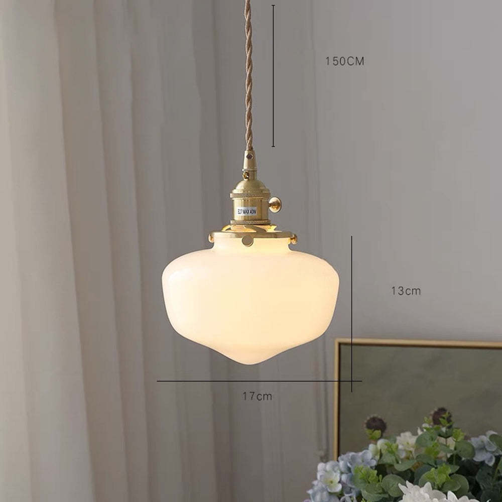 AurumLantaarn | Retro messing lantaarn hanglamp van glas | Goud