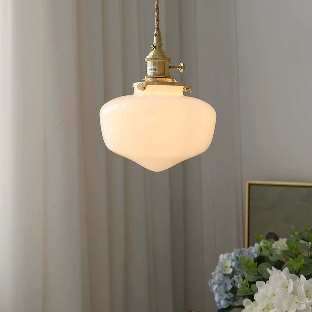 AurumLantaarn | Retro messing lantaarn hanglamp van glas | Goud