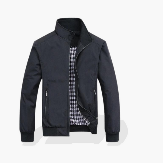Tijdloze herenjas met elastische manchetten voor een goede pasvorm.