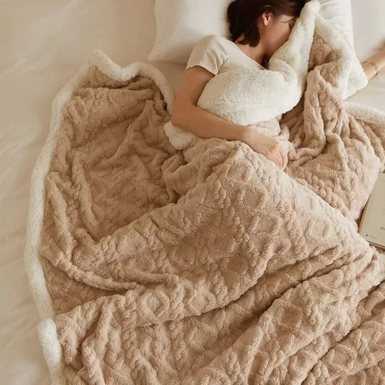CozyNest comfortabele deken - Warme luxe die perfect is voor koude avonden.