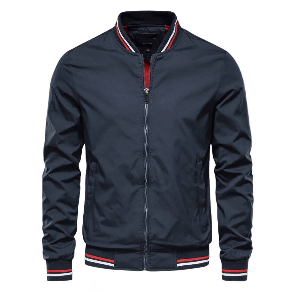Stijlvol heren bomberjack met een lichte en comfortabele pasvorm, perfect voor casual en sportieve outfits.