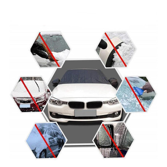 Autobeschermer die hitte en vorst voorkomt en uw voorruit beschermt.