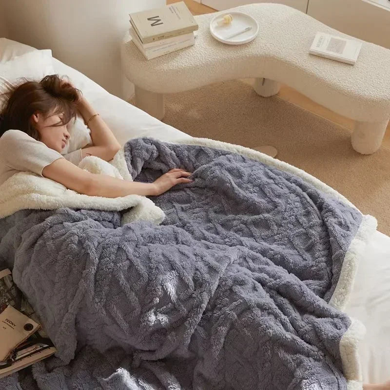 Voor CozyNest warme deken - Luxe en comfortabel, ideaal voor een goede nachtrust.