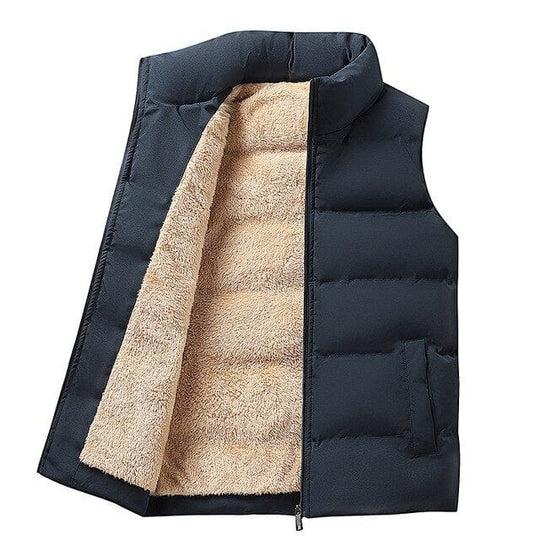Daan | Heren Gewatteerd Wintervest | Marineblauw