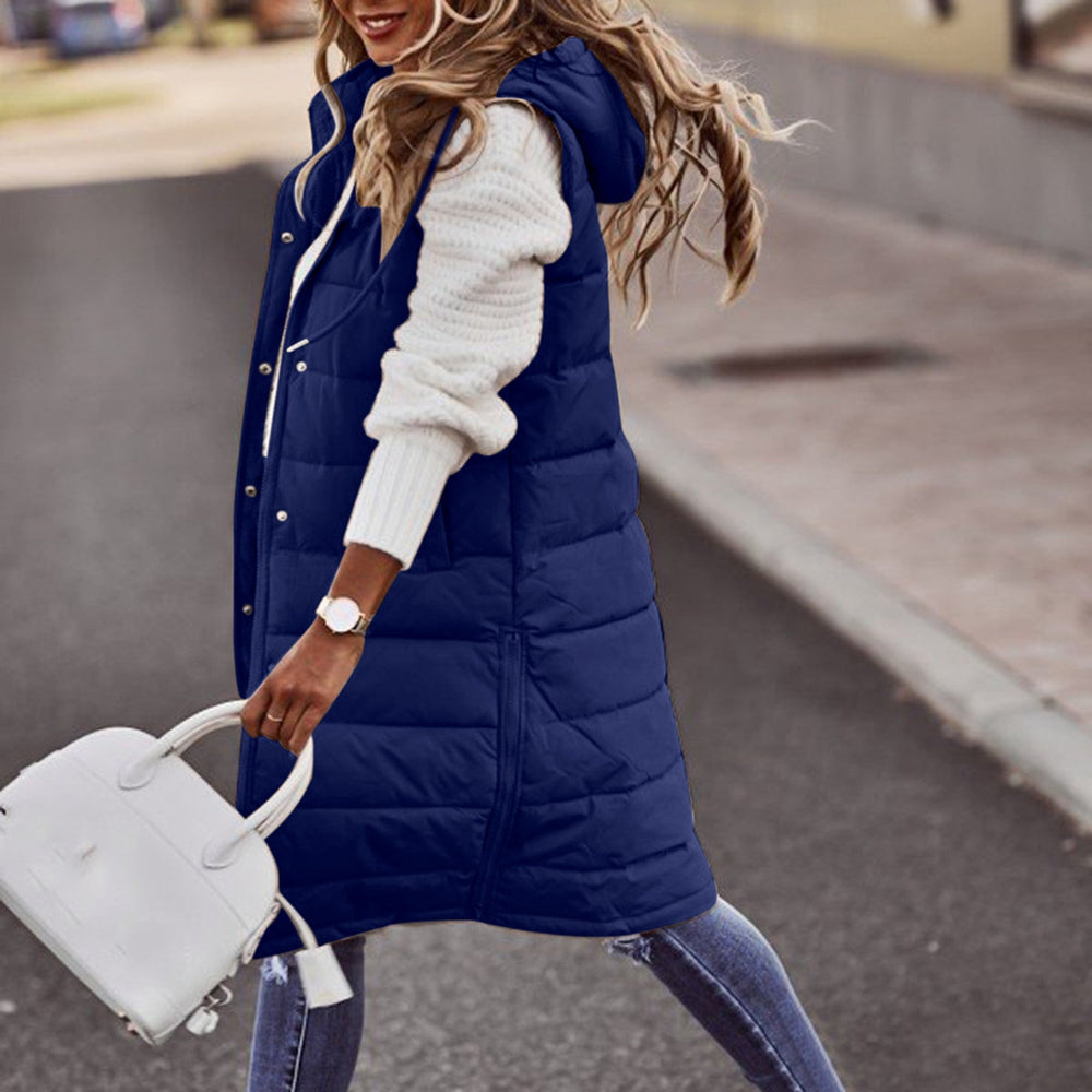 Sanne - Stijlvolle Mouwloze Lange Dames Bodywarmer