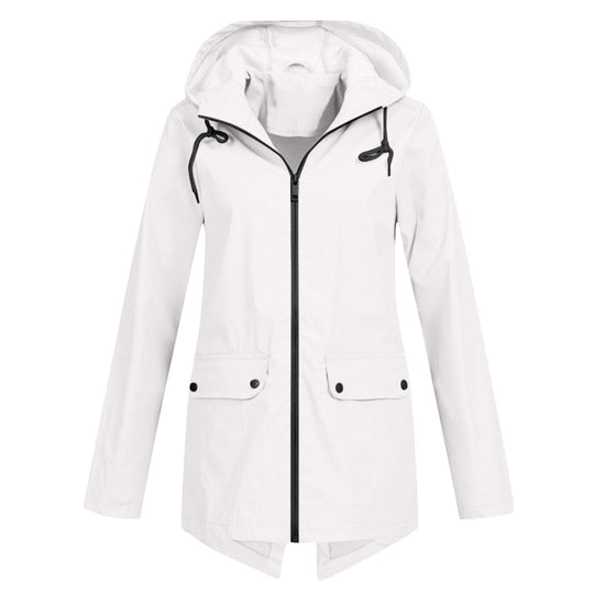 Regenjas met lange mouwen en een trendy afwerking.