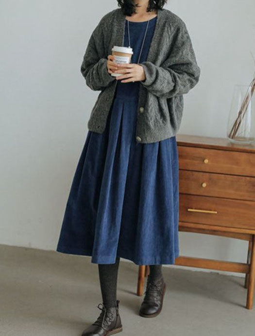 Sophie | Casual midi-jurk met knoopmouw