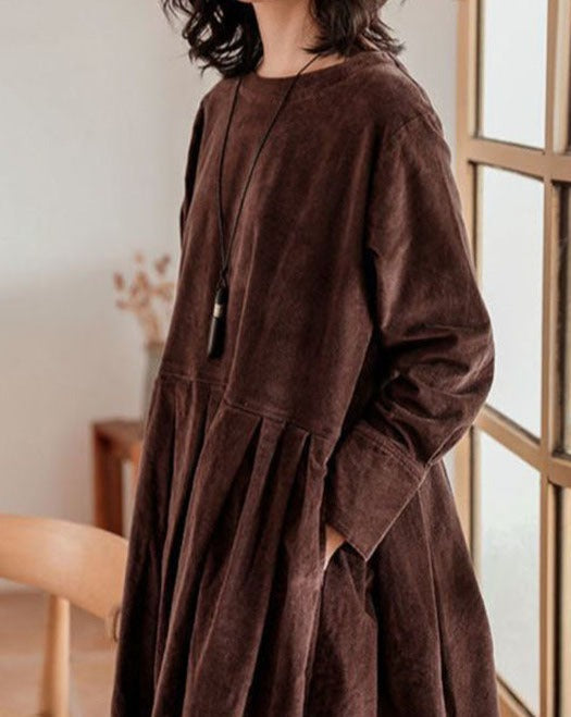 Sophie | Casual midi-jurk met knoopmouw