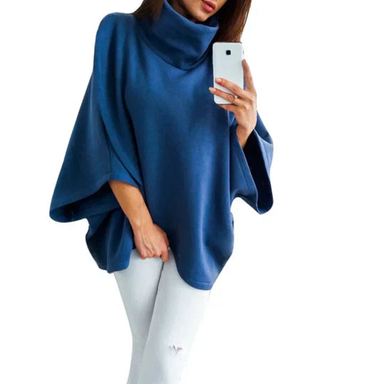 Stijlvolle poncho in een relaxte en modieuze pasvorm.