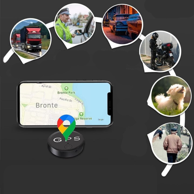   LocatePro Gadget Mini GPS Tracker Voor Nauwkeurige Locatiebewaking om de locatie van ouderen te monitoren en je huisdieren veilig te houden.

