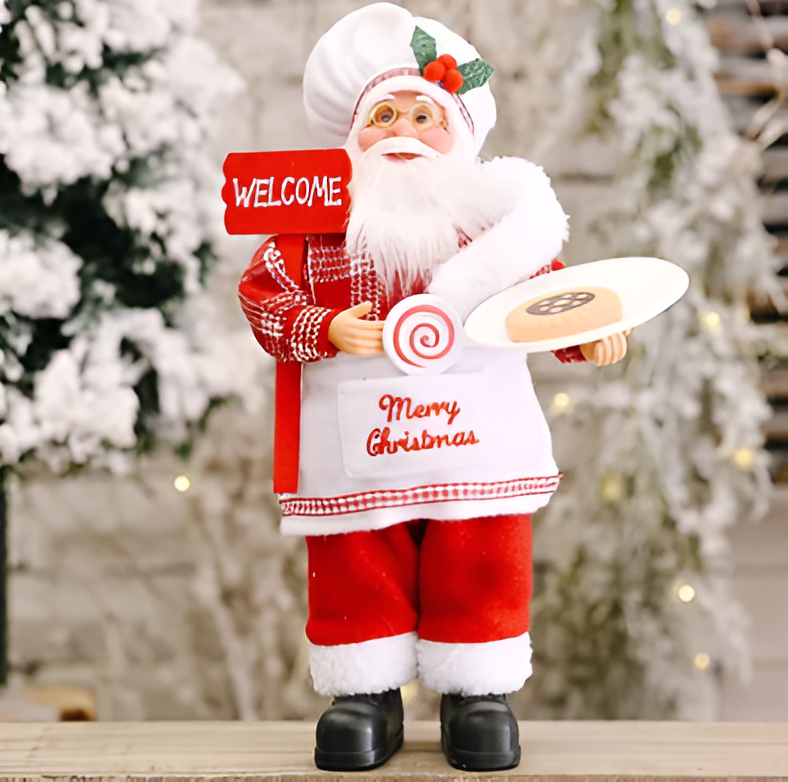 FestiveSanta figuren ideaal voor kerstdecoratie met een nostalgische touch.