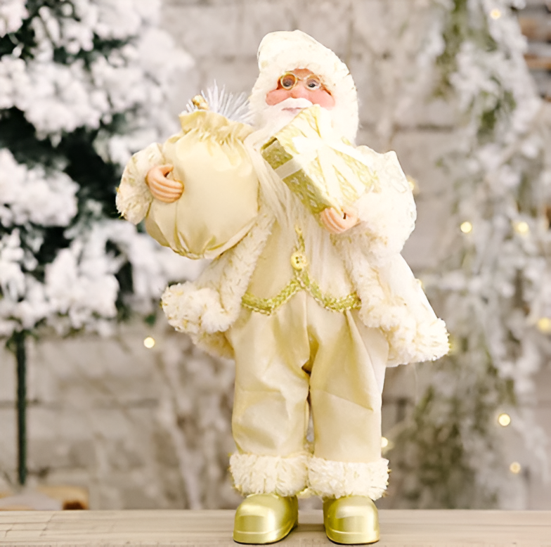 Elegante Santa-figuren voor een magische en traditionele kerstsfeer.