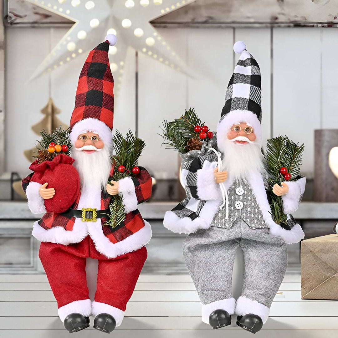 FestiveSanta figuren brengen een nostalgische charme in huis.