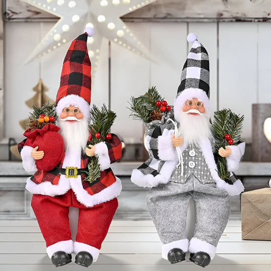 FestiveSanta figuren brengen een nostalgische charme in huis.