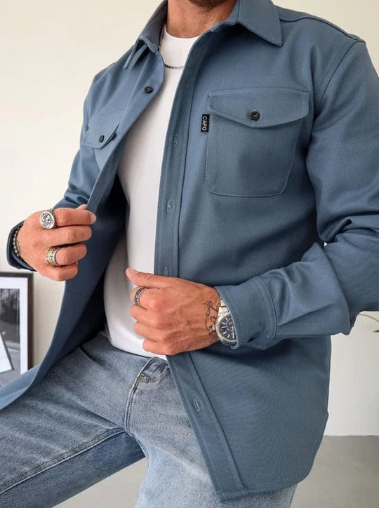 Lucian | Heren Casual Overhemd | Zwart