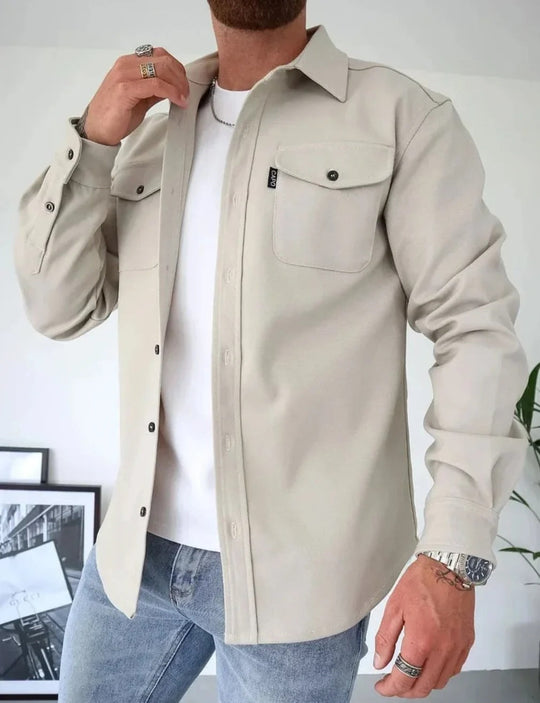 Lucian | Heren Casual Overhemd | Zwart