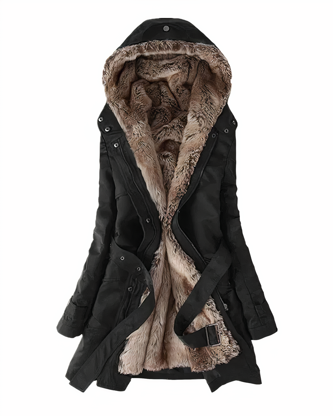 Sofia Warme Vrouwen Parka met een luxe, zachte voering voor ultiem comfort tijdens koude dagen.