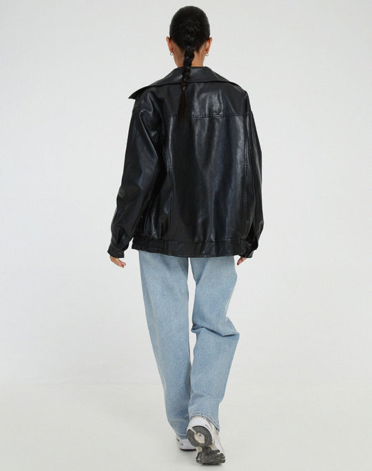 Noa | Dames Oversized Winterjas | Bruin