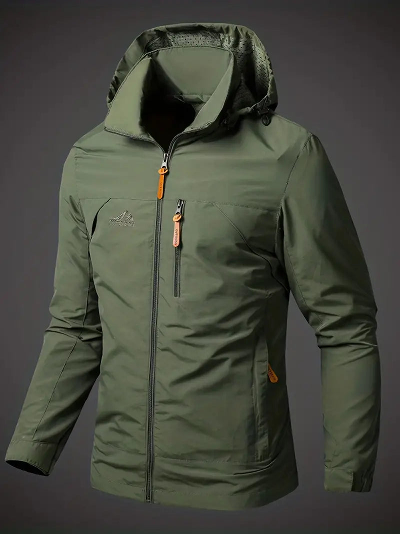 Herenjas met een ergonomische pasvorm, biedt comfort en stijl voor diverse weersomstandigheden.