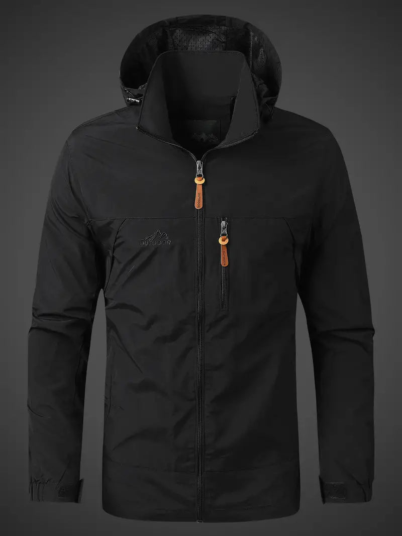 Praktische herenjas met een stijlvolle afwerking, ontworpen om zowel comfort als bescherming te bieden.