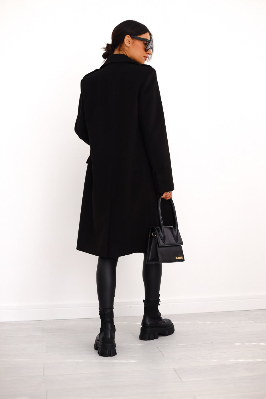 Sophie | Vrouwen Klassieke Longcoat | Zwart