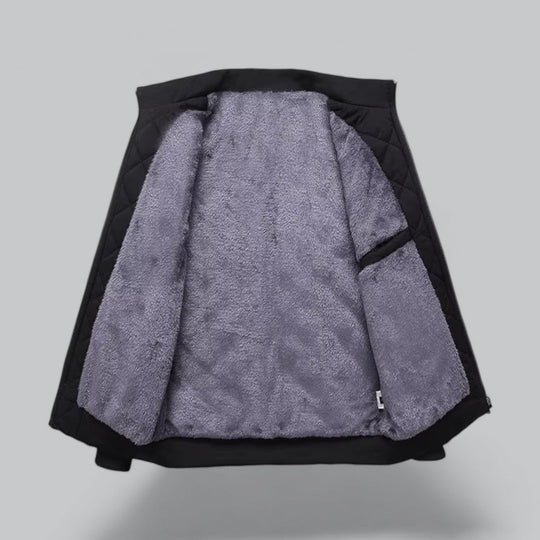 Moderne en comfortabele jas met een strakke pasvorm.