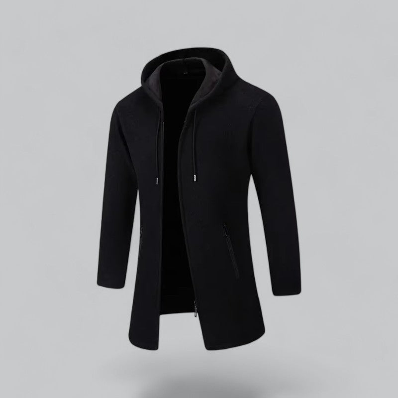 Elegante herenjas met warme kasjmiermix voor extra comfort.