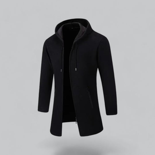 Elegante herenjas met warme kasjmiermix voor extra comfort.