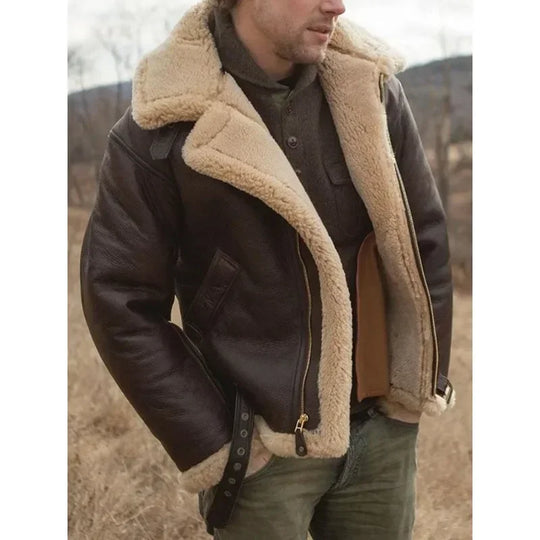 Pieter Winterjas voor Mannen - Een elegante jas met isolerende voering en stevige details, perfect voor bescherming tegen de winterkou.