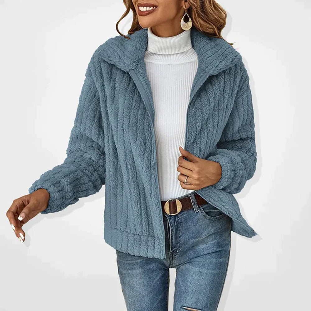 Sanne Dames Zachte Jas - Een warme en knusse jas voor dames, perfect voor koude dagen, met een zachte stof die comfort en stijl combineert.