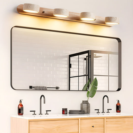 Auron | Walnoot travertin wandlamp | Walnoot