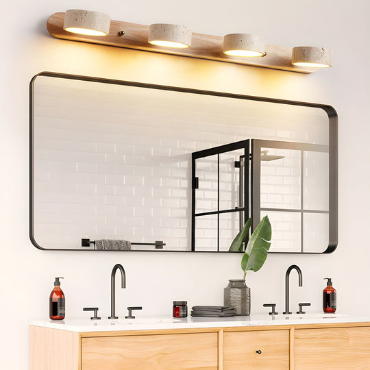 Auron | Walnoot travertin wandlamp | Walnoot