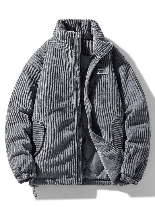 Milan | Klassiek corduroy herenjack | Grijs