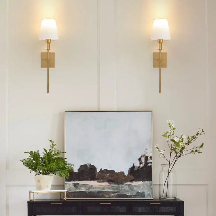 LumoFlex | Draadloze oplaadbare wandlamp | Goud