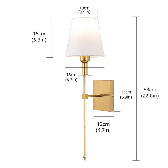LumoFlex | Draadloze oplaadbare wandlamp | Goud