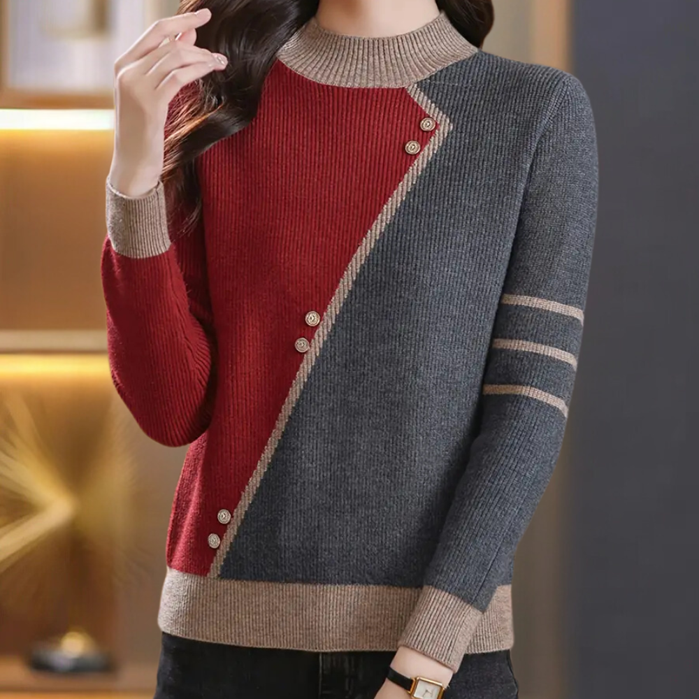 Liv | Dames Casual Trui | Beige