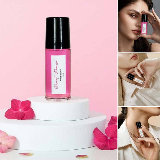 AromaBliss roll-on parfum met een zoete perzikgeur.