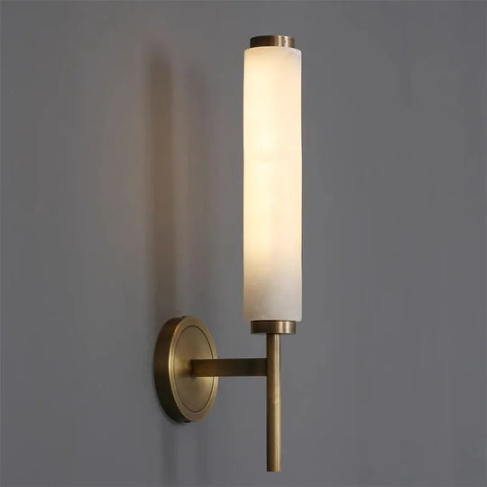 Aurora | Gouden marmeren wandlamp | Goud