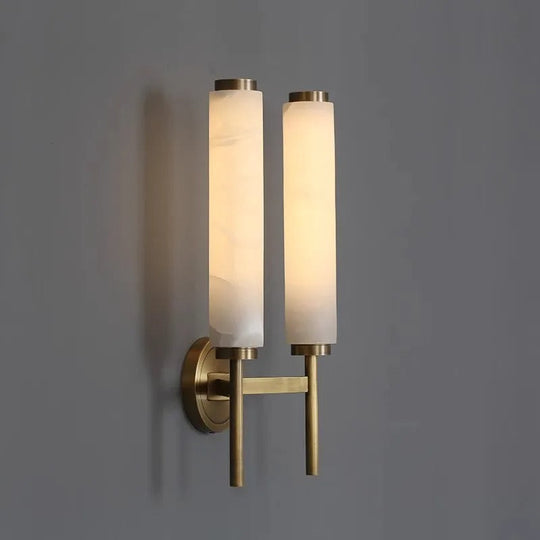 Aurora | Gouden marmeren wandlamp | Goud