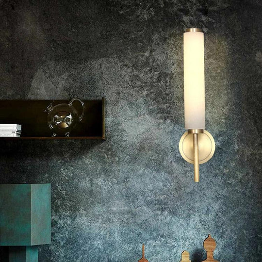 Aurora | Gouden marmeren wandlamp | Goud