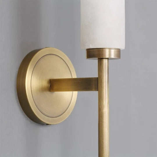 Aurora | Gouden marmeren wandlamp | Goud