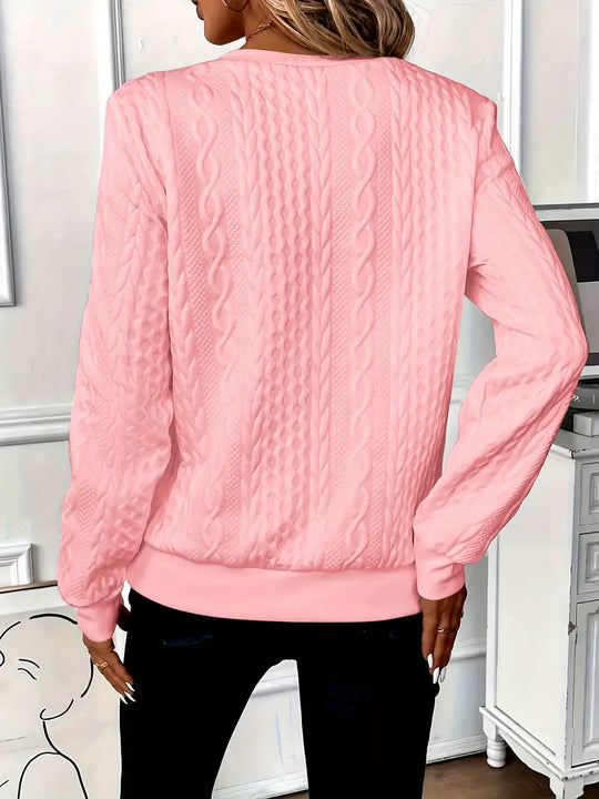 De veelzijdige look van de Sofie Trui, geschikt voor elke gelegenheid.
