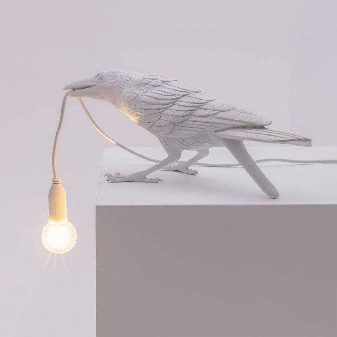 Avelis | Witte vogel-geïnspireerde hanglamp | Wit