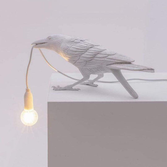 Avelis | Witte vogel-geïnspireerde hanglamp | Wit